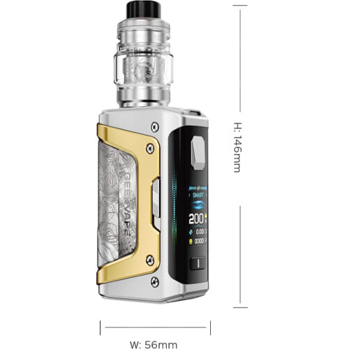 Dimensions du kit Aegis Legend 5 édition limitée